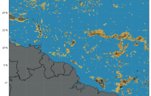 Image satelittaire de MODIS Aqua/Terra (composite de 7j) du 10/12/2024