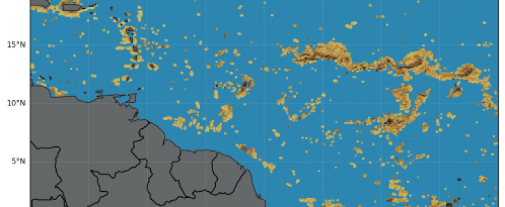 Image satelittaire de MODIS Aqua/Terra (composite de 7j) du 10/12/2024