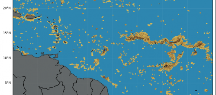 Image satelittaire de MODIS Aqua/Terra (composite de 7j) du 10/12/2024