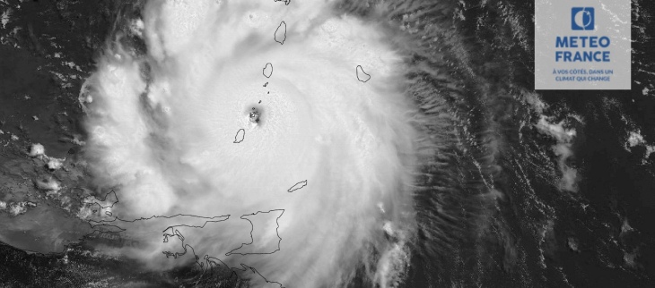 Beryl lors de son passage sur les Antilles pendant la saison 2024