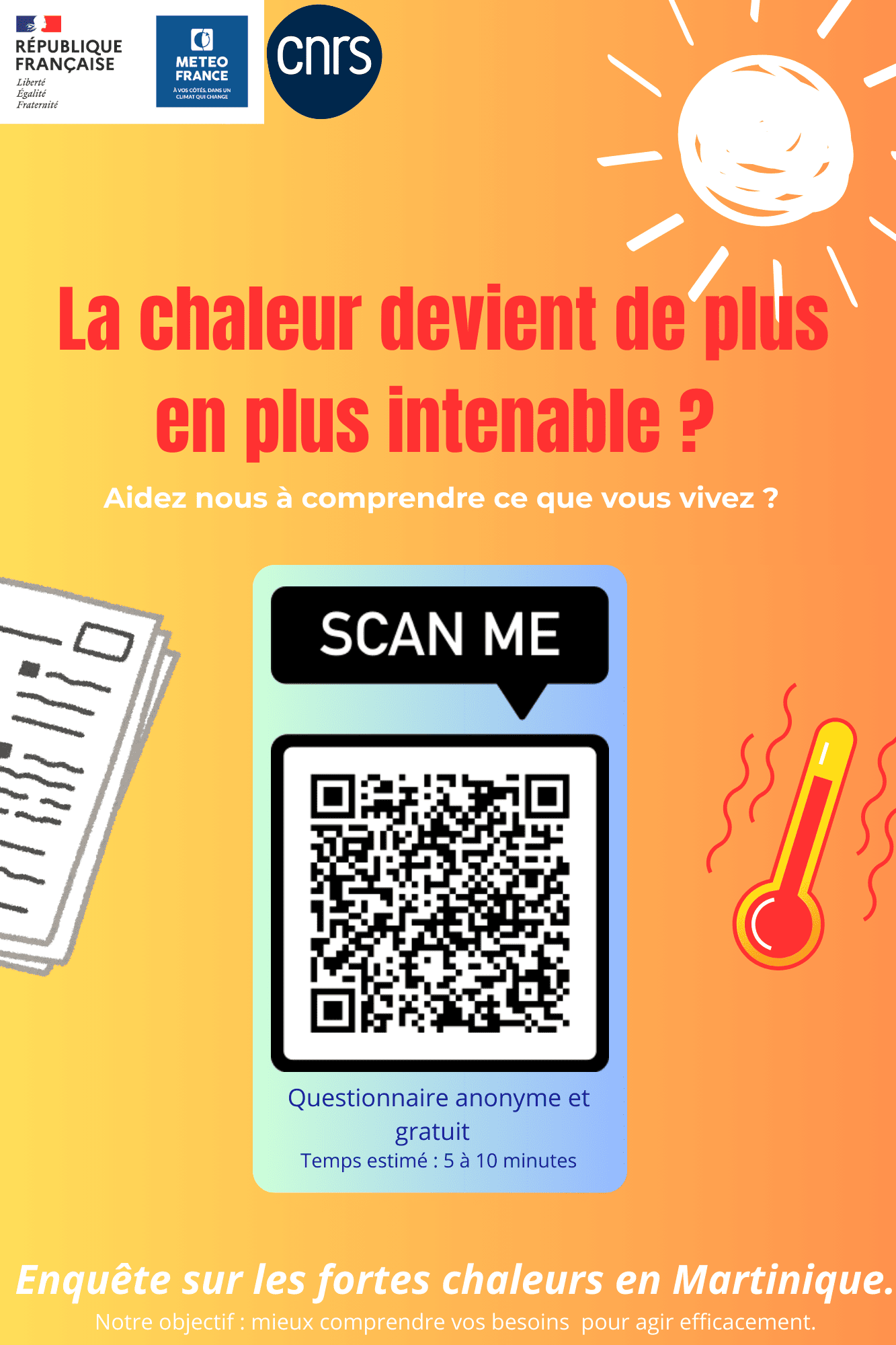 Enquête sur les fortes chaleurs.