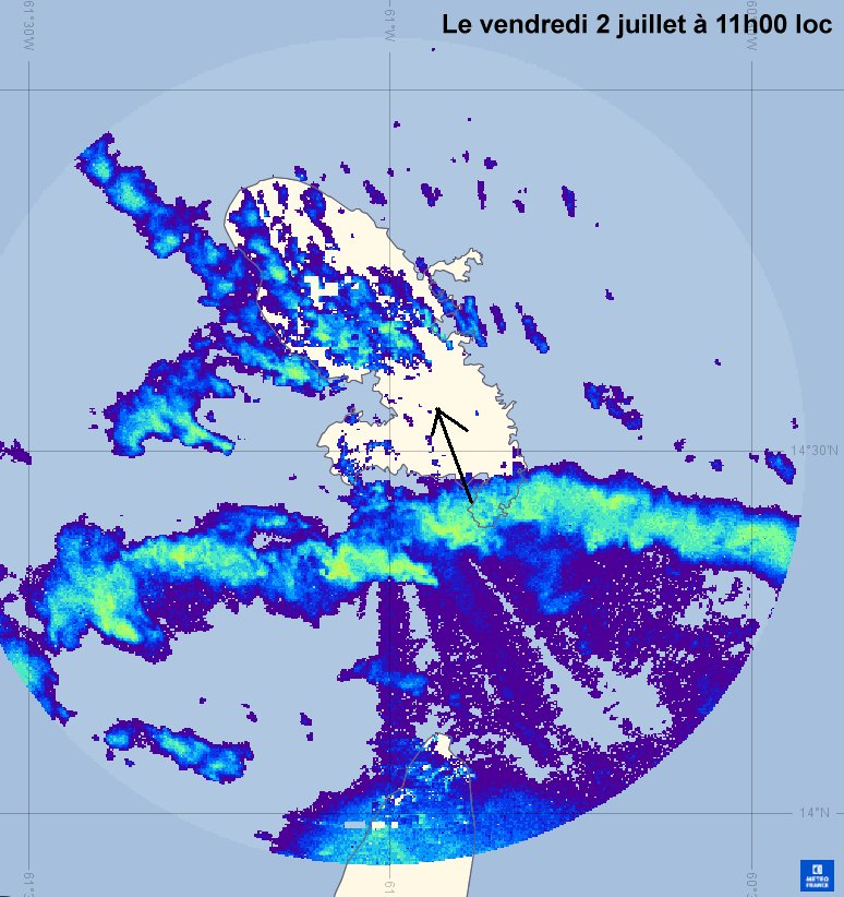2ème bande de pluie active