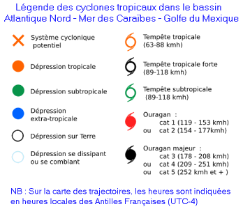 Légende cartes "cyclone"