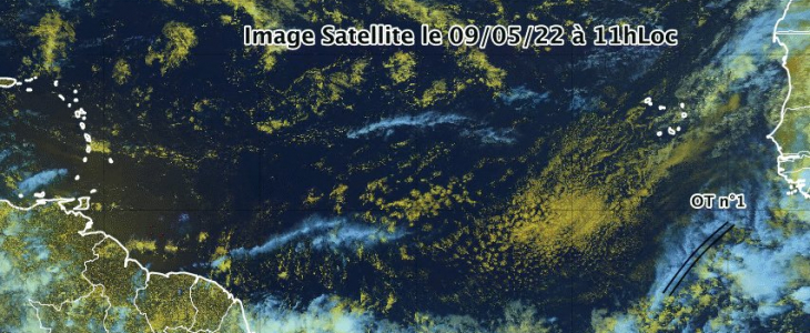 Image satellite de la première Onde Tropicale 2022