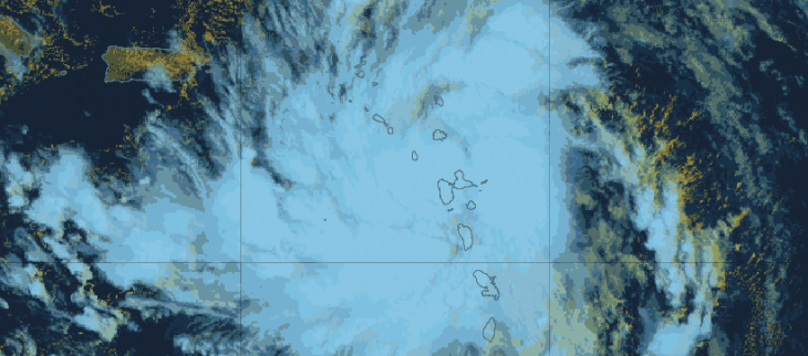 Images colorées du GOES16 le 13 août 2024 à 12 utc