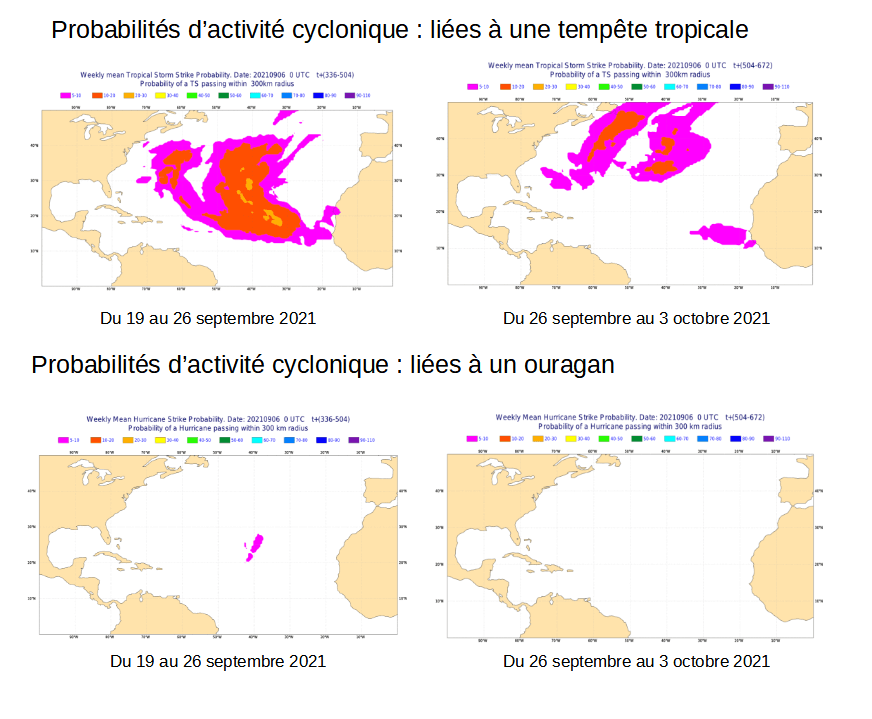 Probabilités d'activité cyclonique